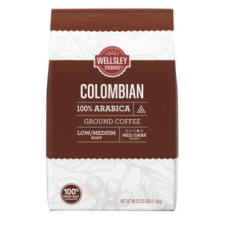 Wellsley Farms Colombian Ground Coffee  40 oz.