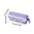 thumbnail image 3 of Vacemry Back ToSchoolPencil Case, Large Capacity Nylon Zipper Stationery Storage Bag ForStudentsTeensGirls, Soft Pouch For Pens Markers Cosmetics Makeup Brush Organizer, Home Office, 3 of 6