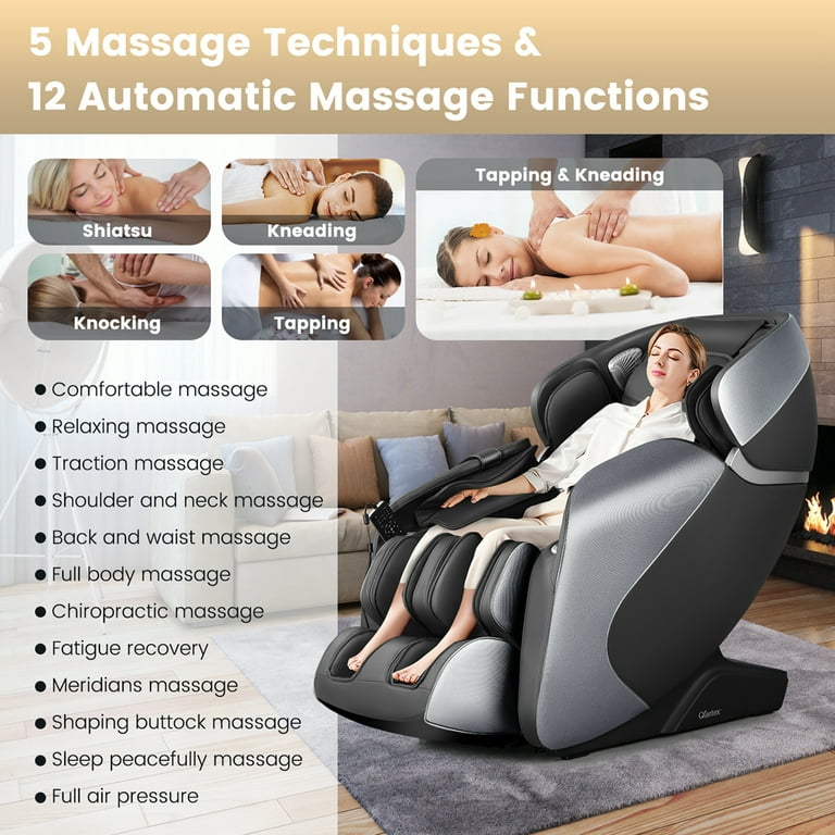 Shiatsu Massage with Heat Massage Chair