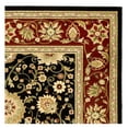 thumbnail image 4 of SAFAVIEH Lyndhurst Victoria Traditional Floral Area Rug, Black/Red, 8' x 8' Square, 4 of 9