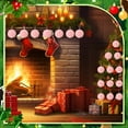 thumbnail image 3 of FOCUSNORM Christmas Plush Ball Ornaments Set 12 Pcs Red Green Pink Decorative Ball Christmas Tree Pendants, 3 of 6