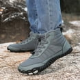 thumbnail image 7 of KELINFONG Mens Barefoot Minimalist Shoes Winter Boots Zero Drop Sole Trail Running Sneakers Wide Toe Box Hiking Shoes, 7 of 7
