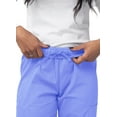 thumbnail image 4 of Sivvan Womens Scrub Set - Multi Pocket Cargo Pants & Stylish Mock Wrap Top, 4 of 6