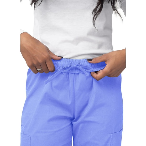 Sivvan Women's Comfort Elastic Drawstring Cargo Pants-Royal Blue