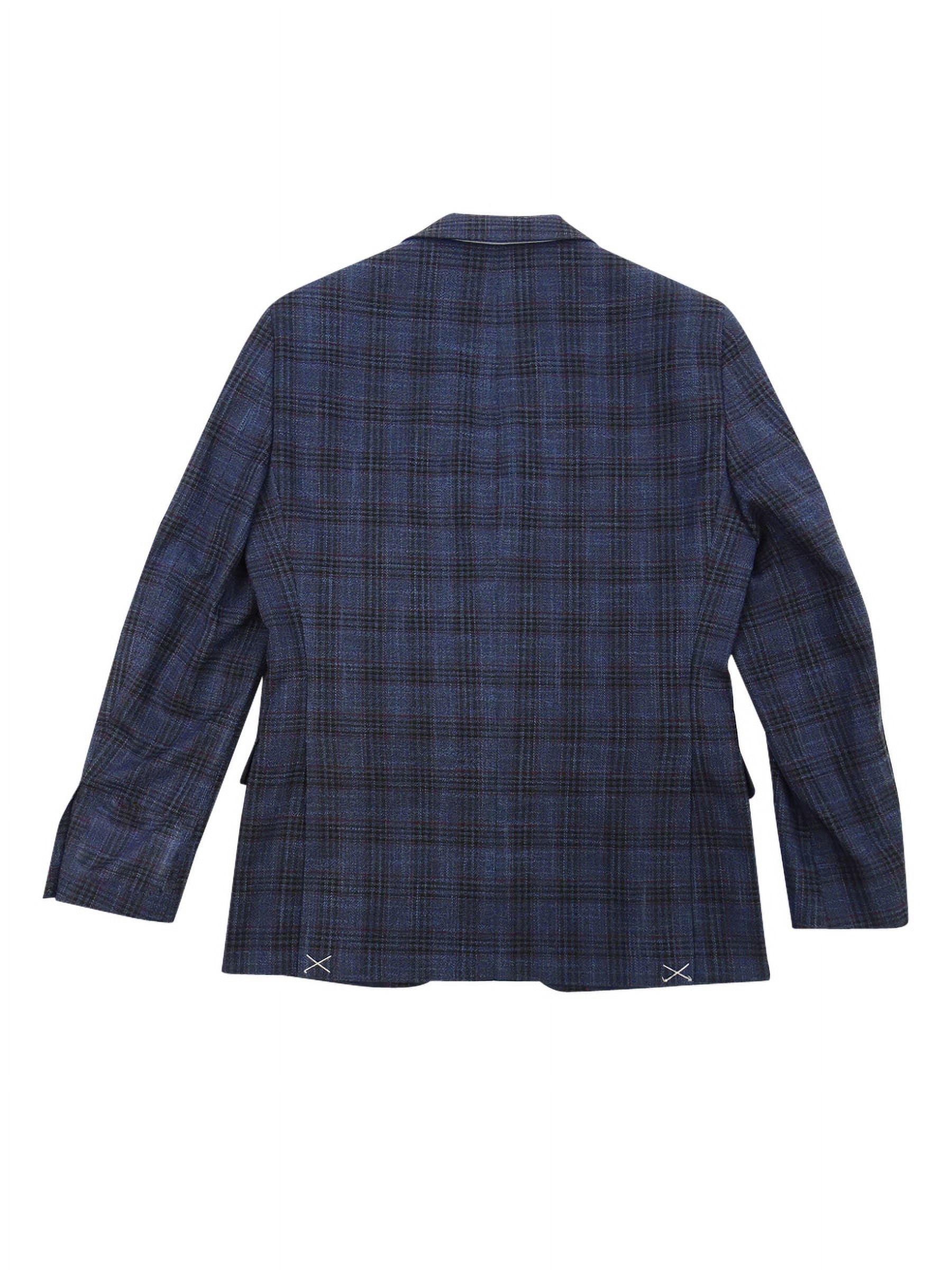 Tommy Hilfiger Men's Modern-Fit Check Sport Coat (38R, Blue/Red