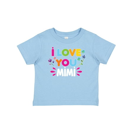 

Inktastic I Love You Mimi with Flowers Gift Baby Girl T-Shirt
