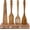 4Pcs Spatula, variant on 3 Pack Skinny Wooden Spurtle Set for Sourdough Starter Kit Accessories Teak Wood Jar Spatula Sourdough Bread Baking Supplies Gift Spurtles Kitchen Tools Stirring Stick Spoon Dough Whisk Scraper