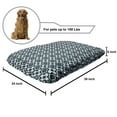 thumbnail image 2 of Grey and Blue Pet Bed, Ornamental Abstract Tile Looking Floral Azulejo Retro Composition, Resistant Pad for Dogs and Cats Cushion with Removable Cover, 24" x 39", Pale Seafoam Dark Teal, by Ambesonne, 2 of 4