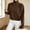 Coffee, variant on Sweaters for Women Fall Winter Turtleneck Cropped Knit Sweater Tops