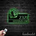 thumbnail image 5 of Handmadetneonsign Peeking Ferret House Number Metal Wall Art LED Light - Personalized Sign Home Decor 44748, 5 of 5
