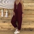 thumbnail image 2 of asdoklhq Womens Jumpsuits and Rompers,Sleeveless Jumpsuit Ladies Casual Loose Playsuit Long Trousers, 2 of 7