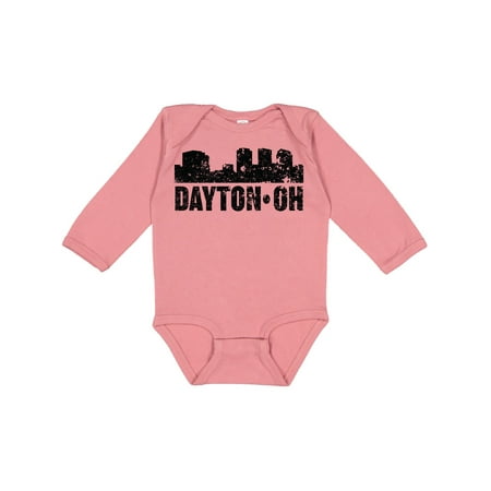 

Inktastic Dayton Skyline Grunge Gift Baby Boy or Baby Girl Long Sleeve Bodysuit