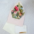 thumbnail image 7 of Pebbuoy 3D Fly-Out Greeting Card Multiple Colorful Flower Decor Greeting Card with Envelope Watercolor Painting Christmas New Year Gift, 7 of 7