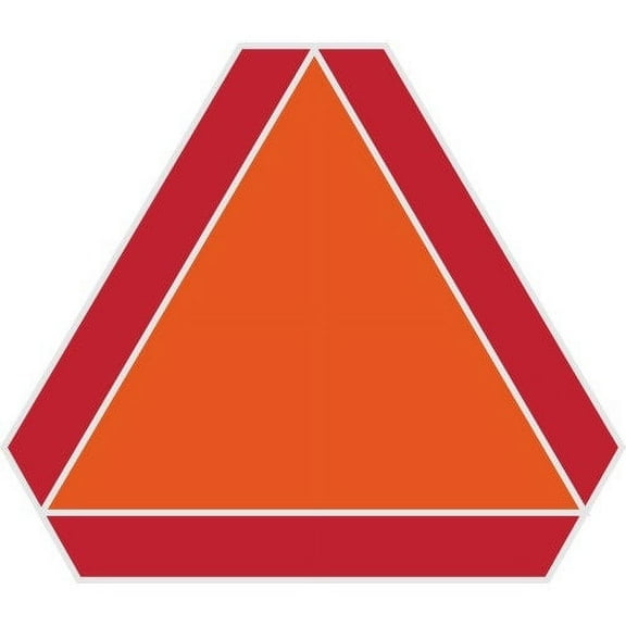 Hillman 840628 14" x 16" Aluminum Slow Moving Vehicle Emblem Sign - Quantity of 1