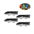 thumbnail image 2 of Luz Solar Para Jardin Pared Exterior Con Rgb Lámpara Led 4pz Belug Negro, 2 of 5