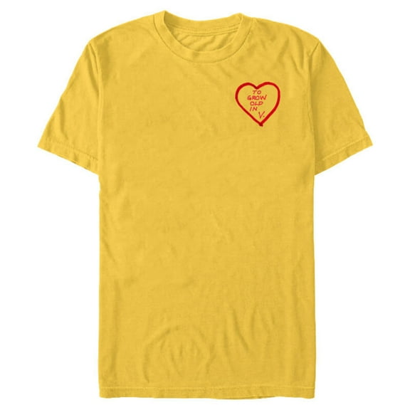 Marvel WandaVision To Grow Old In Heart - Short Sleeve Blended T-Shirt for Adults - Customized-Yellow