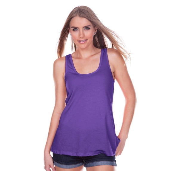 Kavio Junior Scoop Neck Flowy Tank Top JJP0572 - Grape - X-Large