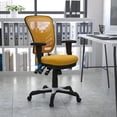 thumbnail image 5 of Pemberly Row Contemporary Mid Back Mesh Swivel Office Chair in Yellow, 5 of 5
