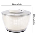 thumbnail image 3 of Black Friday TIMIFIS Kitchen Gadgets Electric Large6000ML Lettuce And Vegetable Automatic Rotary Cleaner, With Rechargeable Battery, Intelligent Lock Cover, Compact Storage And Easy Discharge, 3 of 3