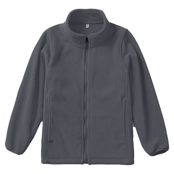 Girls' Outerwear Jackets Kid Boys Soft Fleece Zip up Hoodie with Pockets Long Sleeve Outerwear Warm Coat Oversized Streetwear