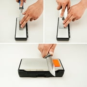 Sharpal 156N Dual-Grit Diamond Sharpening Stone Whetstone, Coarse 325 / Extra Fine 1200, Non-Slip Base & Angle Guide
