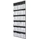 thumbnail image 1 of Laklulu Organizador de zapatos para colgar sobre la puerta, 24 bolsillos grandes de malla para guardar zapatos con 4 ganchos para el armario del dormitorio, 59 x 21,6, BLANCO, 1 of 6