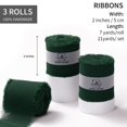 thumbnail image 3 of Cinta decorativa Doris Home, color verde oscuro, 5 cm x 19 m, paquete de 3, 3 of 6