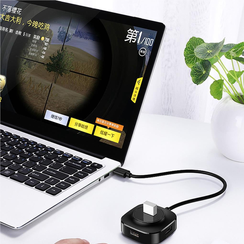 Maoww USB HUB USB 3.0 HUB Splitter Multiple USB Hub Expander 4 Port HUB for PC Laptop Black