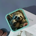 thumbnail image 4 of ZFLMY Sloth Baby Tree Jewelry Box for Women - Compact Travel Organizer Green, 4 of 5
