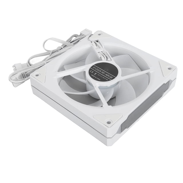 120mm ARGB PWM Case Fan, 4pin PWM Silent Computer Fan With Brilliant Color, Noise Reduction, RGB Motherboard Sync, 800 To 2000RPM For PC