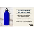 thumbnail image 3 of Water Bottles with Carabiner 20 oz. Set of 10, Bulk Pack - Aluminum, For School, Kids sports bottle - Blue, 3 of 5