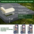 thumbnail image 3 of Memory Sleeping Pad, Compact 3" Thick Foam Mats with Pillow, 9.5 R-Value Insulated Camping Mattress Easy Inflate & Deflate, Inflatable Sleep Mat for Backpacking Hiking Car Tent, 3 of 5