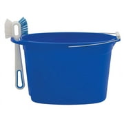 Auto Drive Plastic 12-Quart Oval Bucket, Blue