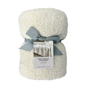 Better Homes & Gardens Beige Cozy Knit Throw, 50 x 72