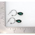 thumbnail image 5 of Faship Gorgeous Green Teardrop Rhinestone Crystal Dangling Earrings, 5 of 5