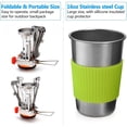 thumbnail image 3 of Camping Cookware Set with Stove Lightweight Pot Pan Set Outdoor Cooking Kit for Hiking Picnic BBQ Travel Kitchen Gear, 3 of 6