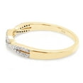 thumbnail image 4 of AFFY Infinity Twist Band Ring for Women, 0.10CT Round Moissanite Diamond 14K Yellow Gold over Silver-6, 4 of 8