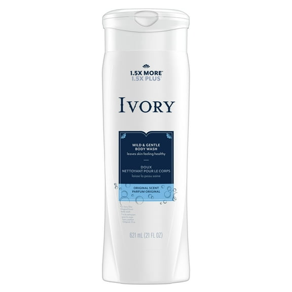 Ivory Mild & Gentle Body Wash, Original Scent, 21oz