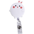 thumbnail image 1 of YISITIAN 1PCS Cute Retractable Badge Reel,Retractable Nurse Badge Holder Cartoon Panda Bear Bunny Card Clips(Rabbit) CJ919-41732, 1 of 7