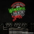 thumbnail image 4 of Glowneon It's The Most Wonderful Time Of The Year Neon Sign, Christmas Quotes Led Sign, 4 of 5