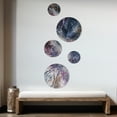 thumbnail image 3 of Designart "Exploring The Language Of Painting Purple II" Abstract Painting Metal Wall Art Set of 5 Piece, 3 of 5