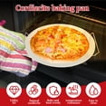 thumbnail image 5 of AEVXKHI Round Pizza Stone Pan, Heat Resistant Pizza Stone Baking Tray with Pizza Roller, Pizza Baking Tray Easy to Clean Baking Tool Set Suitable for Pizzas, 5 of 10