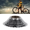 thumbnail image 1 of Silver Bike Rotating Flywheel, Low Noise Finely Quenched Bike 7 Speed Freewheel Accuracy Thread Steel  for Bike Modification, 1 of 7