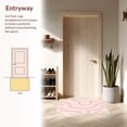 thumbnail image 3 of ODIKA 4'x6' Machine Washable Non-Slip Area Rug, Abstract Brushstroke Maze with Pastel Blush Accents High Traffic Rug, Pink, 393674, 3 of 7