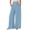 Blue -AG09, variant on Wide Leg Pants for Women Summer Flowy Elastic Waist Palazzo Pants Lounge Trousers with Pockets Beach Vacation Pant Vermilion S
