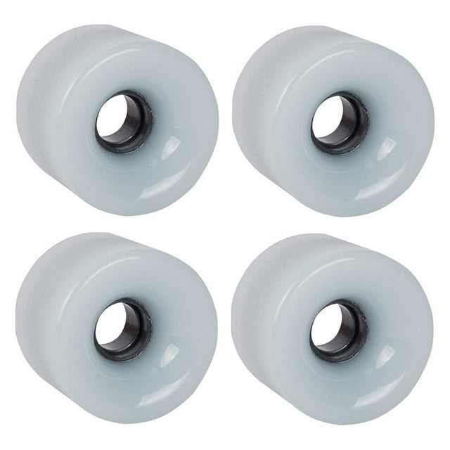 S SERENABLE 4 Pcs Roues de Planche à Roulettes 78A PU Longboard Cruiser Pièces d'Entretien 70x51mm Gris