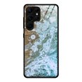thumbnail image 1 of For Samsung Galaxy S23 Ultra 5G Marble Pattern Glass Phone Case(Beach), iPhone 14, 1 of 6