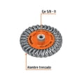 thumbnail image 4 of Carda circular 6' alambre trenzado, eje 5/8'-11, Truper blanco, 4 of 4