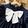 thumbnail image 4 of Jamsmile Toddler Girls Dress Girls Autumn Winter Dress With Bow Detail Long Sleeve Style School Party Gown Toddlers And Kids, 4 of 9