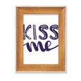 thumbnail image 1 of Un beso linda cita handwrite estilo Escritorio Marco de fotos de madera Pantalla Imagen Arte Pintura Múltiples conjuntos, 1 of 4